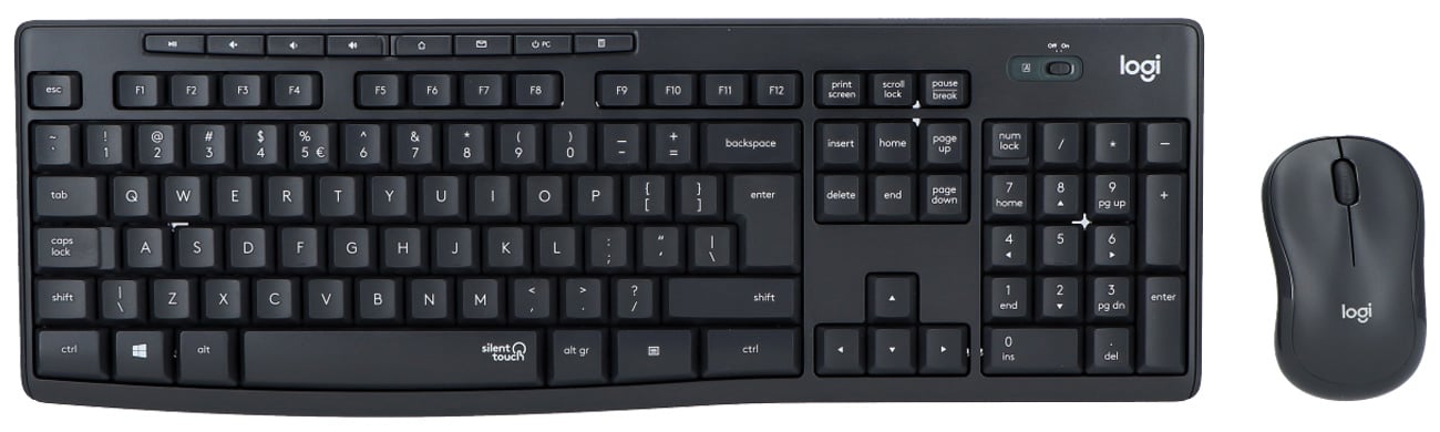 Zestaw bezprzewodowy do domu i biura Logitech MK295 Silent