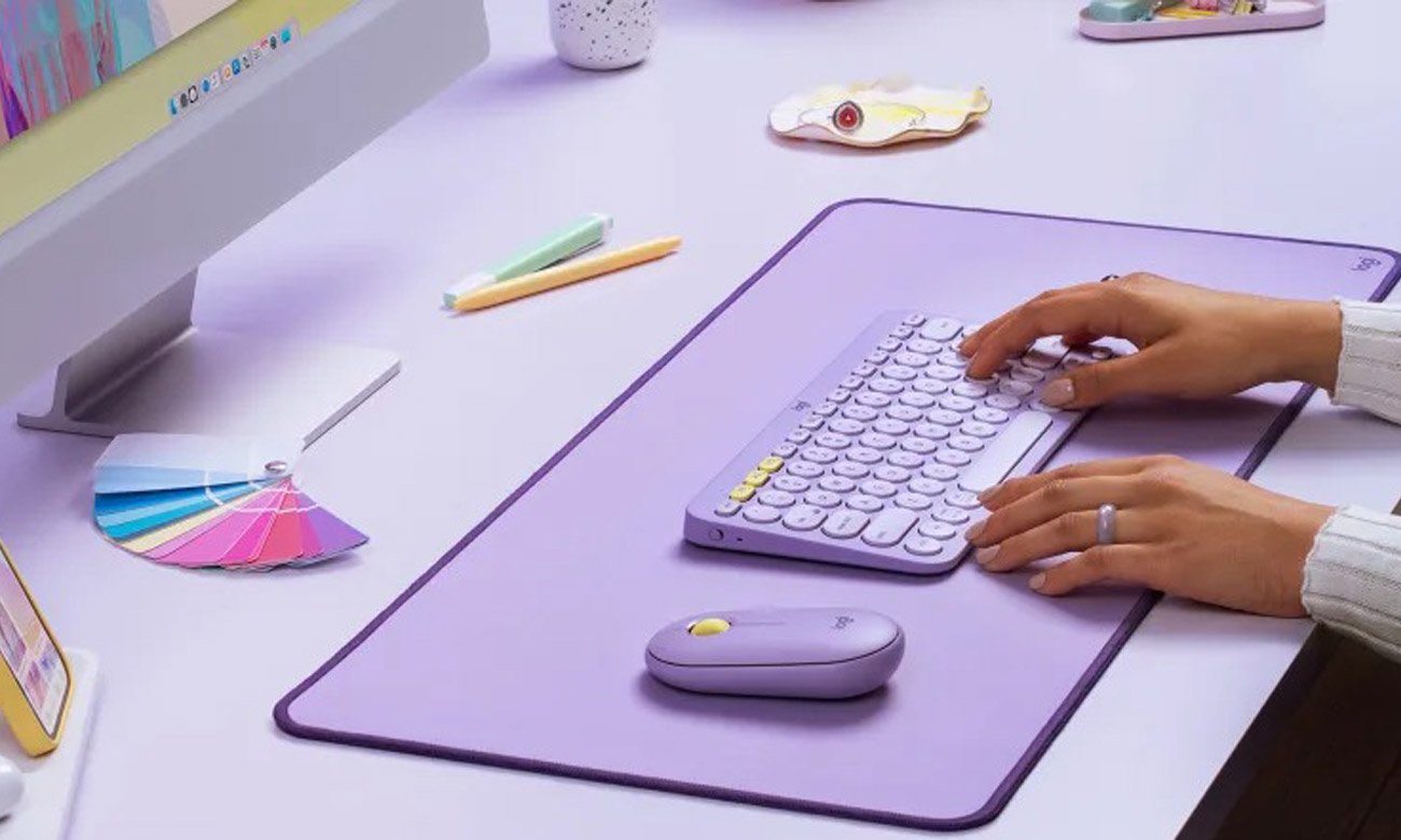 Klawiatura do domu i biura Logitech K380 piaskowy