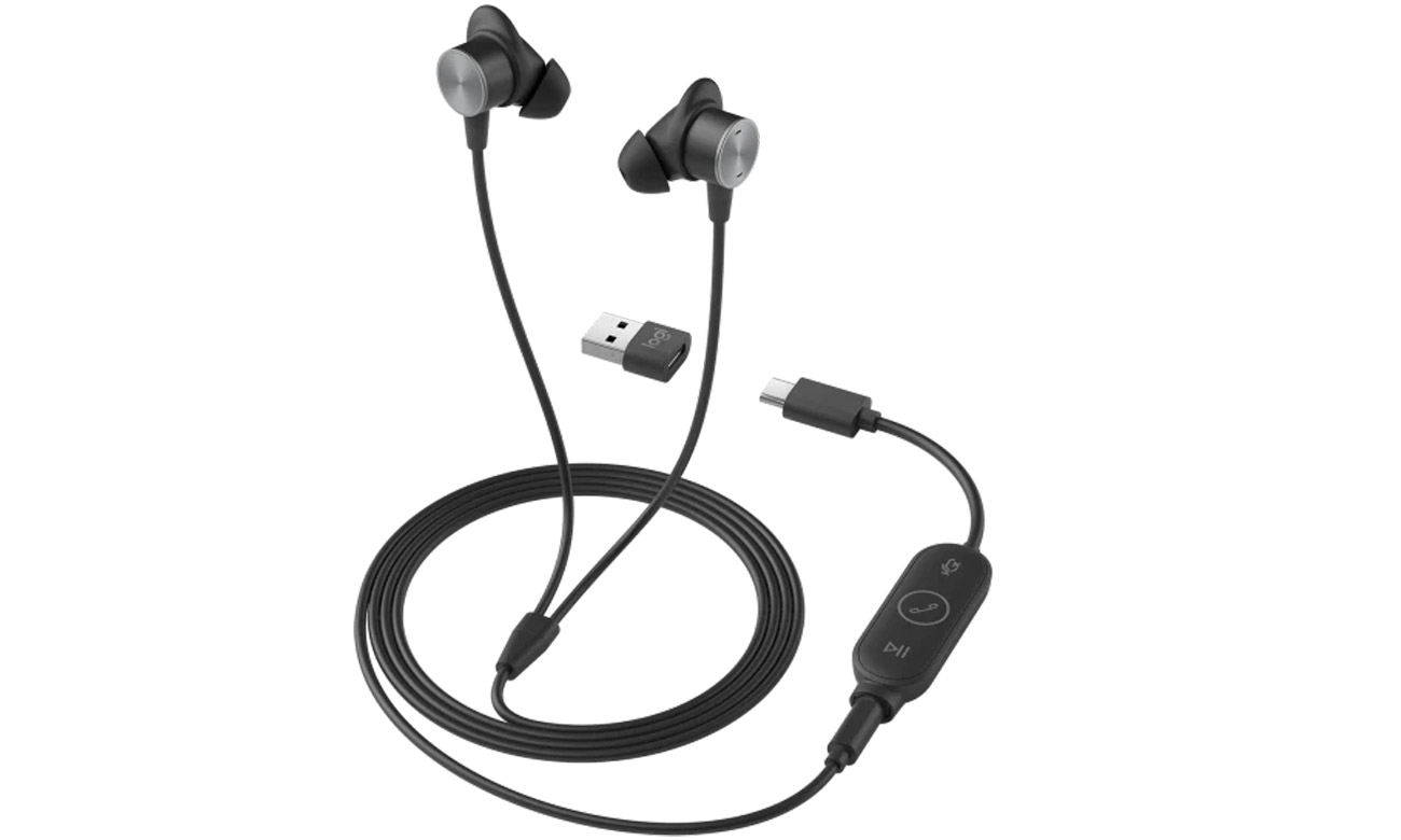 Компьютерная гарнитура Logitech Zone Wired Earbuds Teams (981-001009)  купить выгодно в Украине ➤ Saren - ваш гипермаркет низких цен!