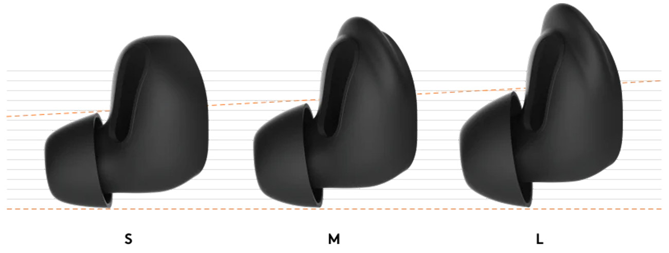 Słuchawki bezprzewodowe Logitech Zone True Wireless Grafitowe - Doskonałe dopasowanie dające lepsze brzmienie