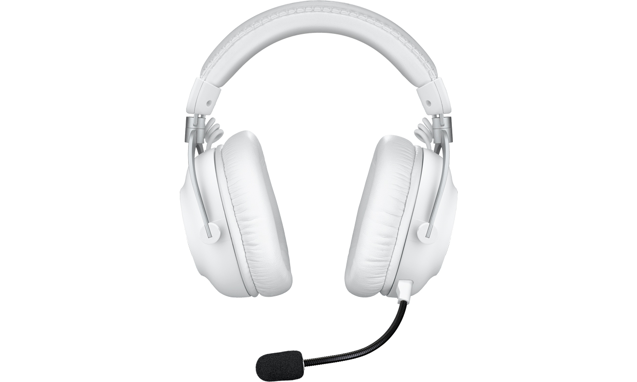 Бездротові ігрові навушники Logitech G PRO X 2 Lightspeed, білі – вид спереду