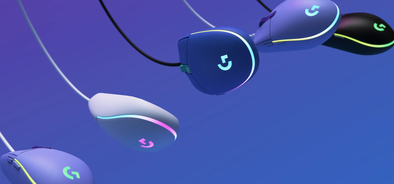 Mysz dla graczy Logitech G102 Lightsync beżowa