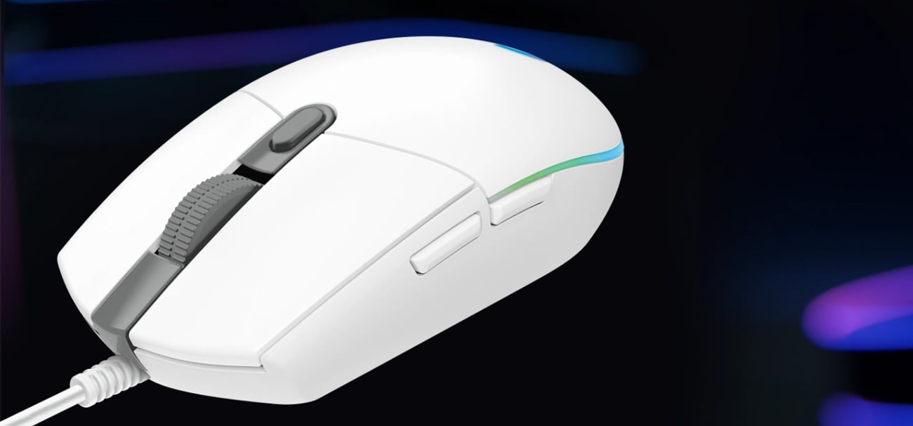 Mysz dla graczy Logitech G102 Lightsync beżowa