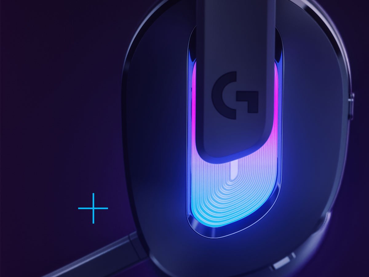 Słuchawki bezprzewodowe Logitech G522 Lightspeed Czarne - Grafika lifestyle