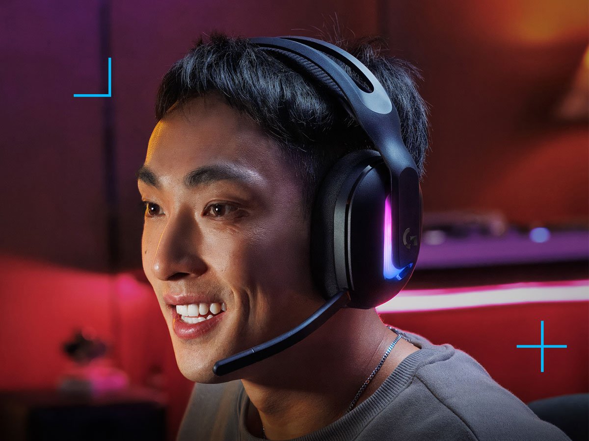 Słuchawki bezprzewodowe Logitech G522 Lightspeed Czarne - Grafika lifestyle
