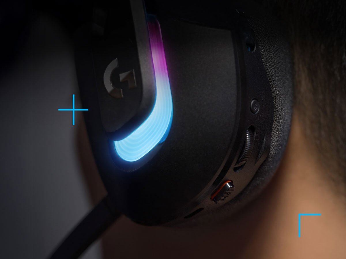 Słuchawki bezprzewodowe Logitech G522 Lightspeed Czarne - Grafika lifestyle