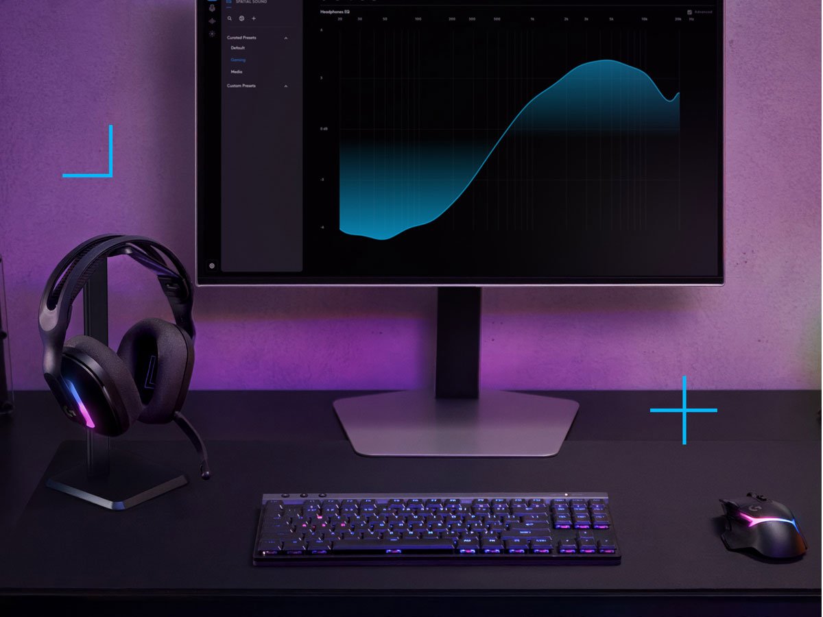Słuchawki bezprzewodowe Logitech G522 Lightspeed Czarne - Grafika lifestyle