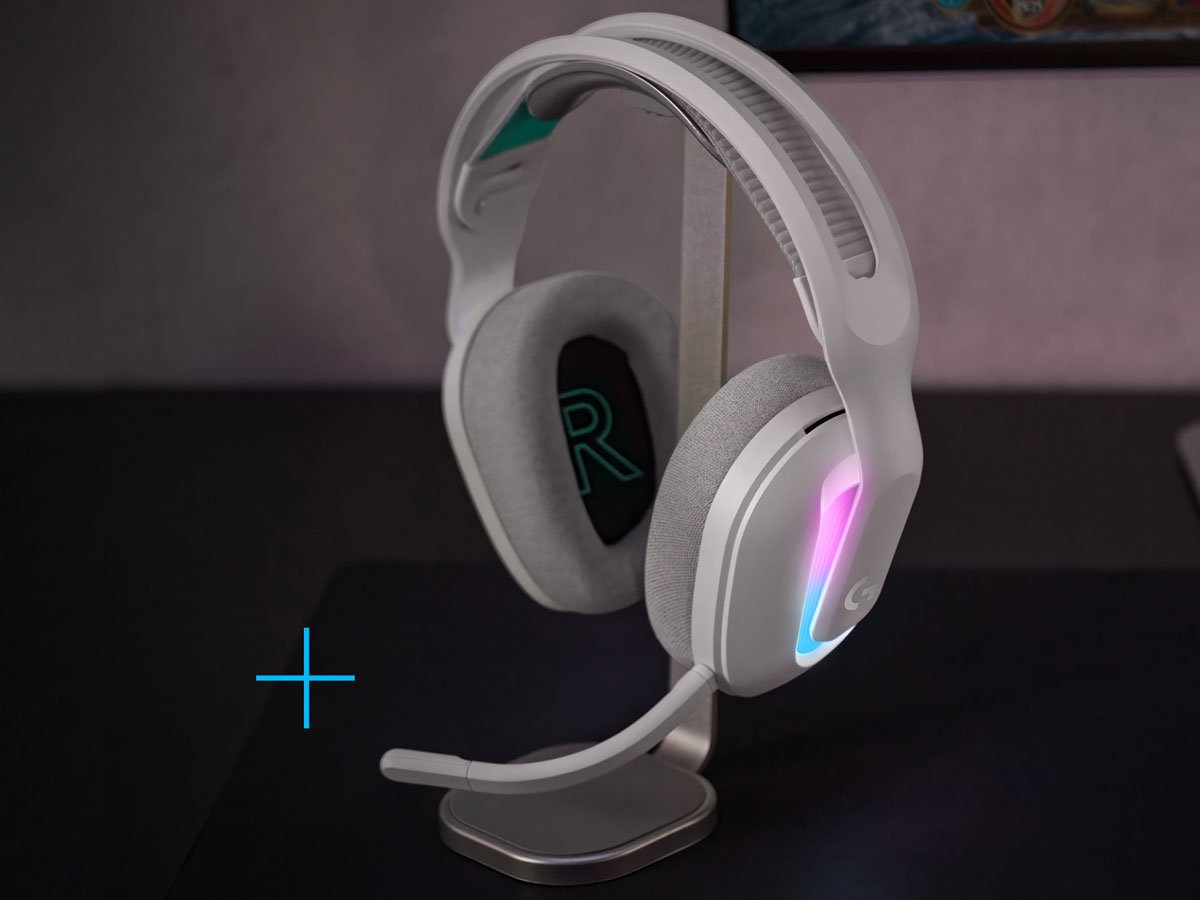 Słuchawki bezprzewodowe Logitech G522 Lightspeed Białe - Grafika lifestyle
