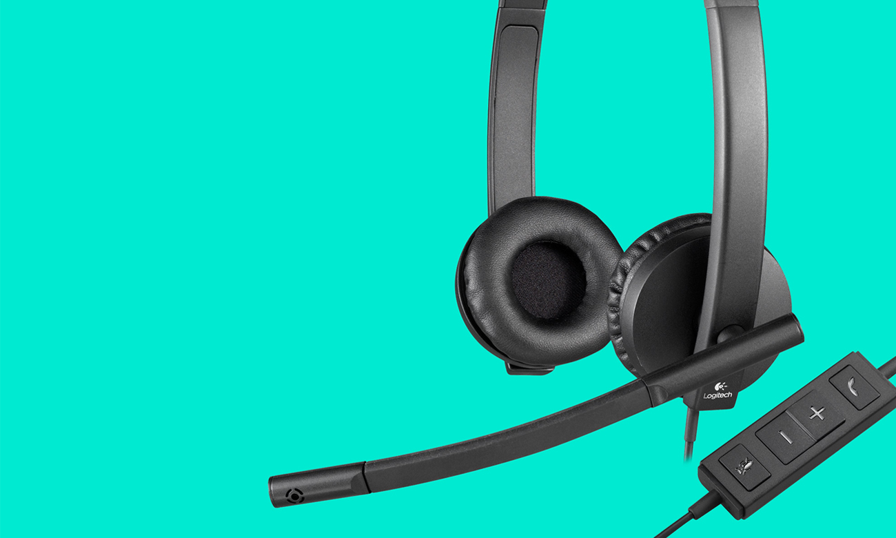 Logitech H570e przydatne funkcje