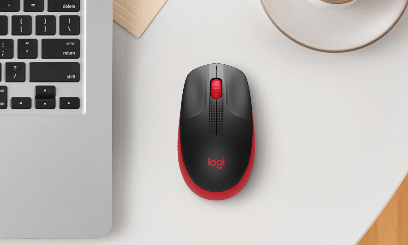 Mysz bezprzewodowa Logitech M190 czerwona