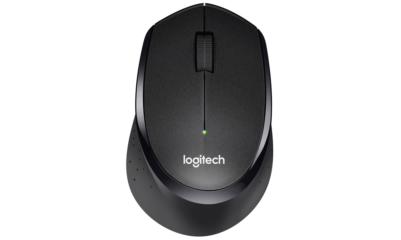 Logitech M330 Silent Plus czarna widok z góry