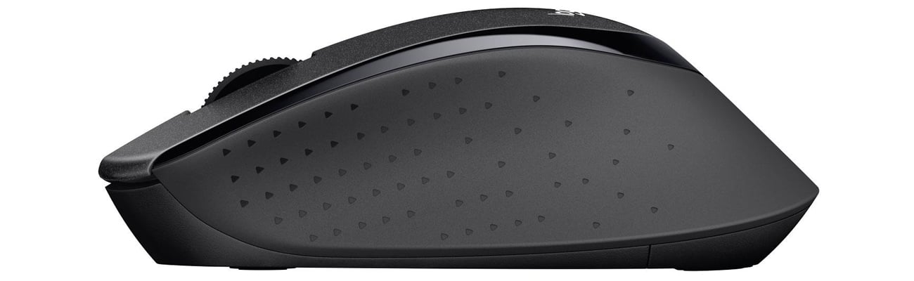 Logitech M330 Silent Plus czarna widok z boku