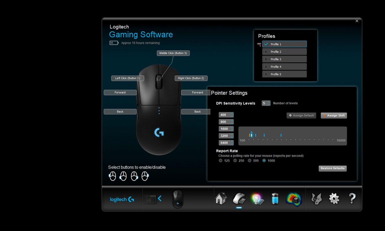 LOGITECH PRO Wireless Gaming Mouse