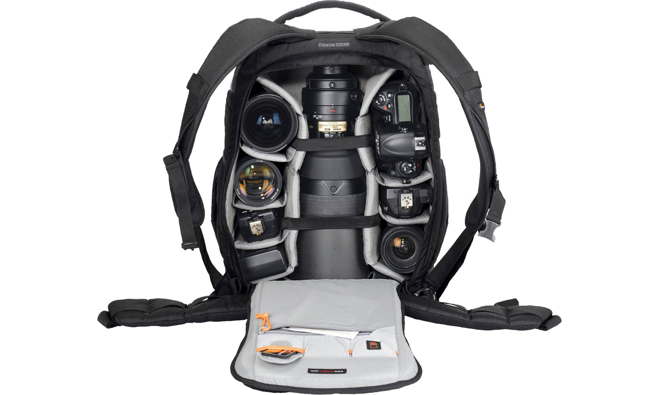 Lowepro Flipside 500 AW regulowana komora główna