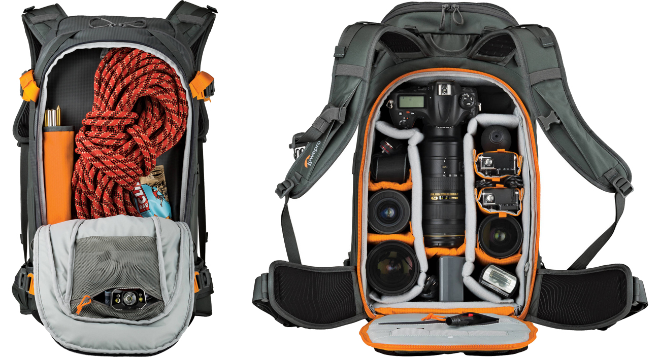 Lowepro Whistler BP 450 AW komory na sprzęt