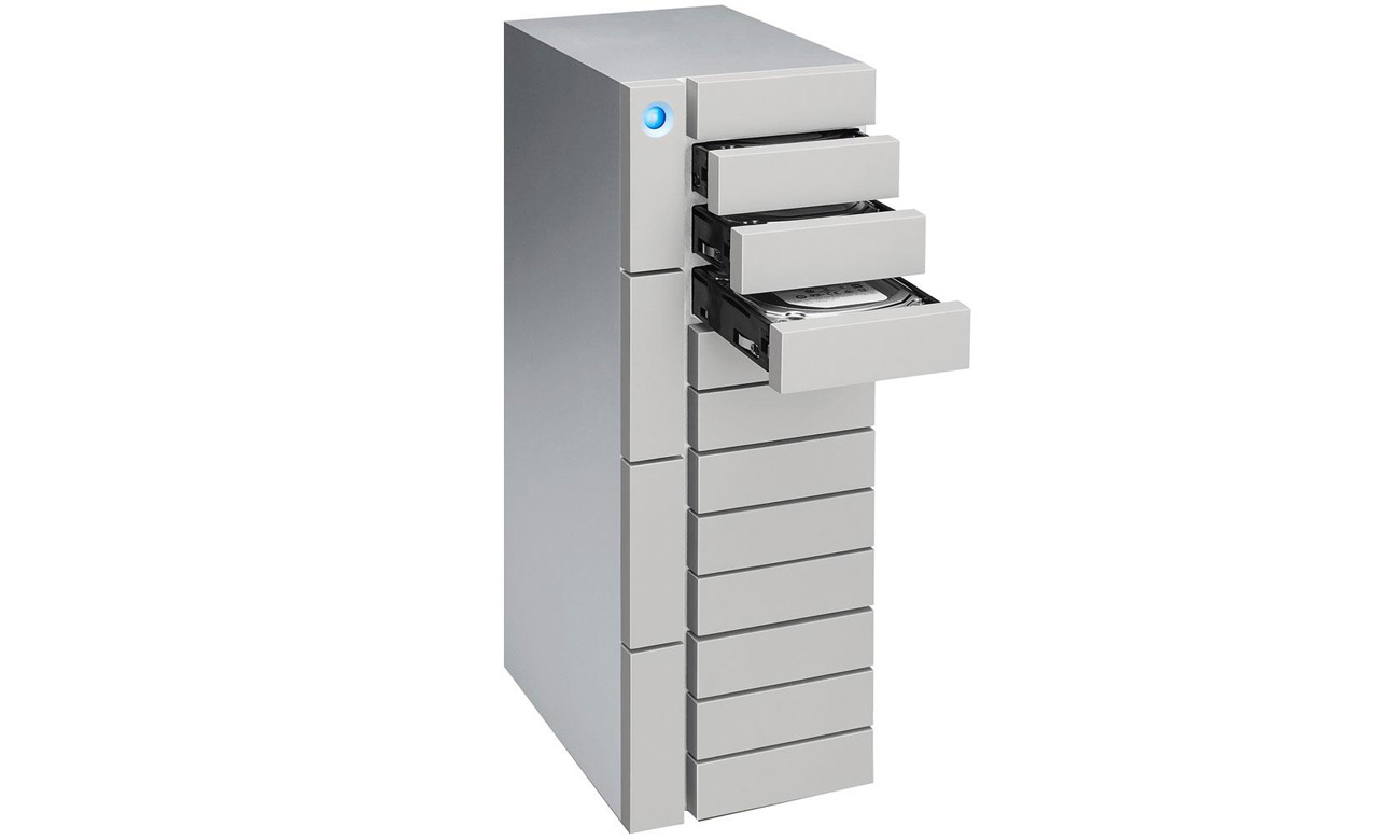 12big 96TB 12-Bay Thunderbolt 3 (12 x 8TB) przód