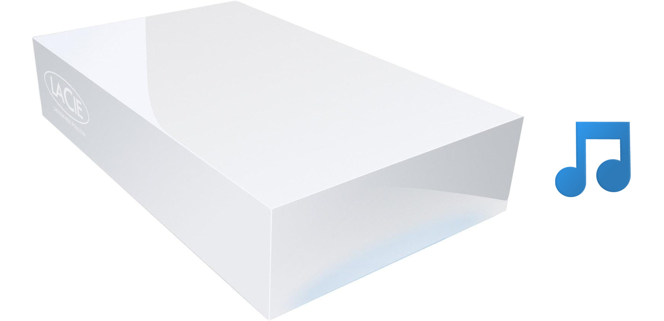 Dysk/macierz sieciowa LaCie CloudBox - iTunes