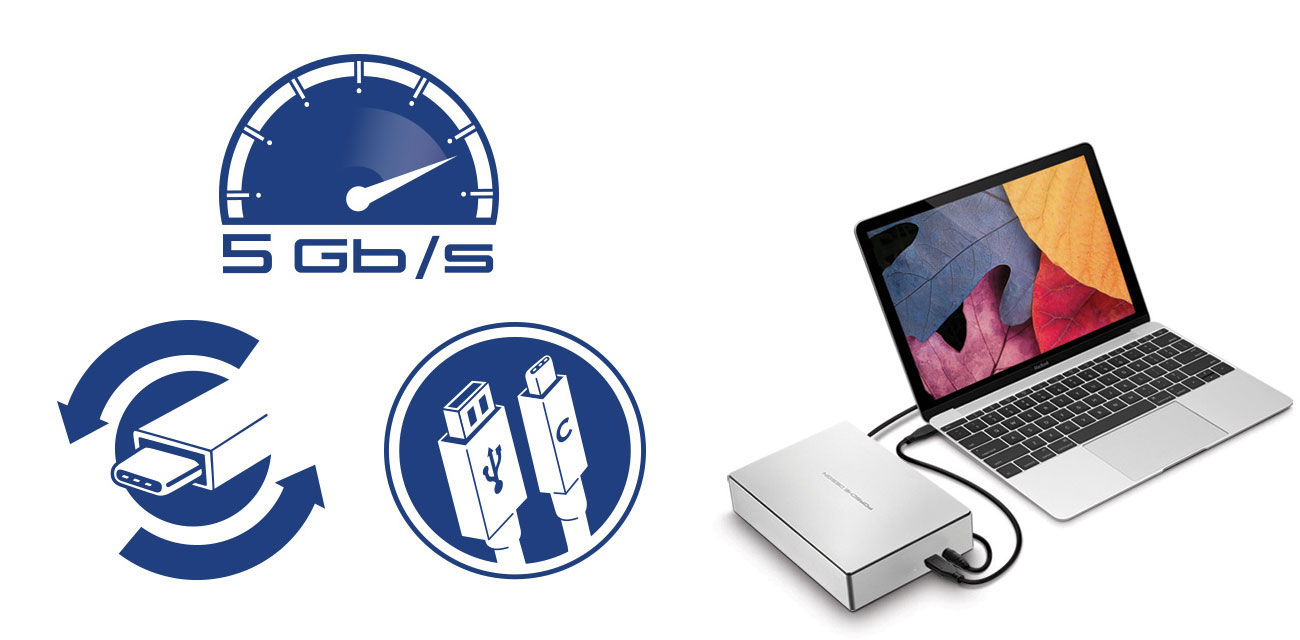 Porsche Design Desktop Drive Ładowanie