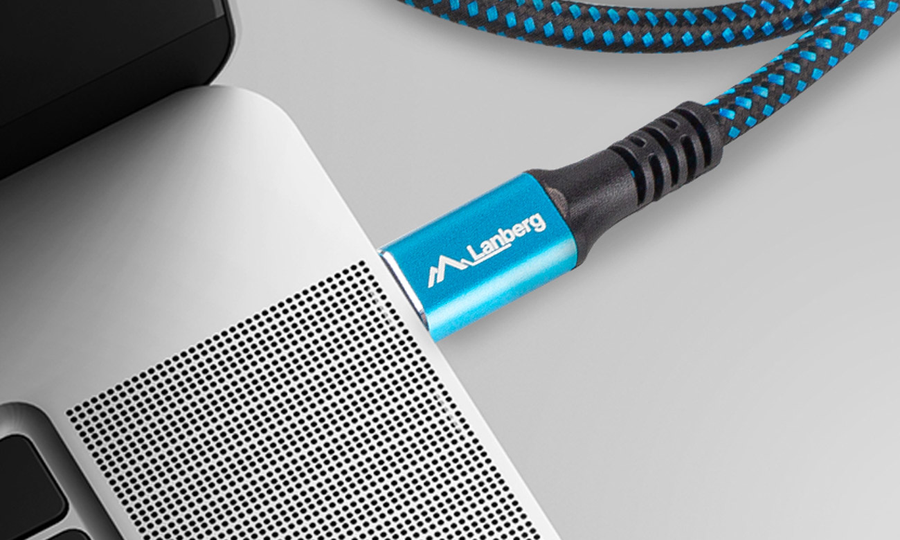 Lanberg USB-C 4.0 100W ładowanie laptopa
