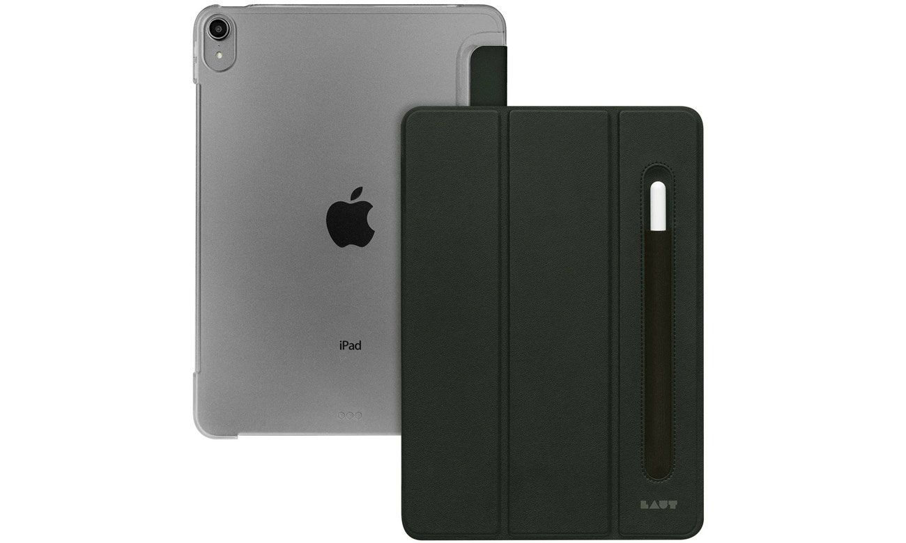 Etui Laut Huex do iPad 10.9'' (10. gen.) Military green - Widok od tyłu i od przodu