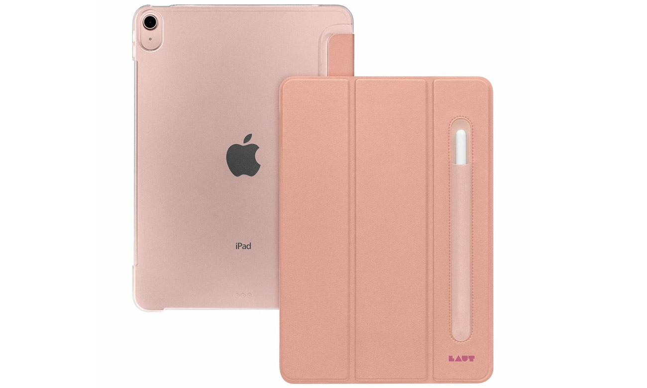 Etui Laut Huex do iPad 10.9'' (10. gen.) Rose - Widok od tyłu i od przodu