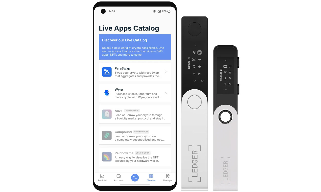 Ledger Nano S Plus aplikacja