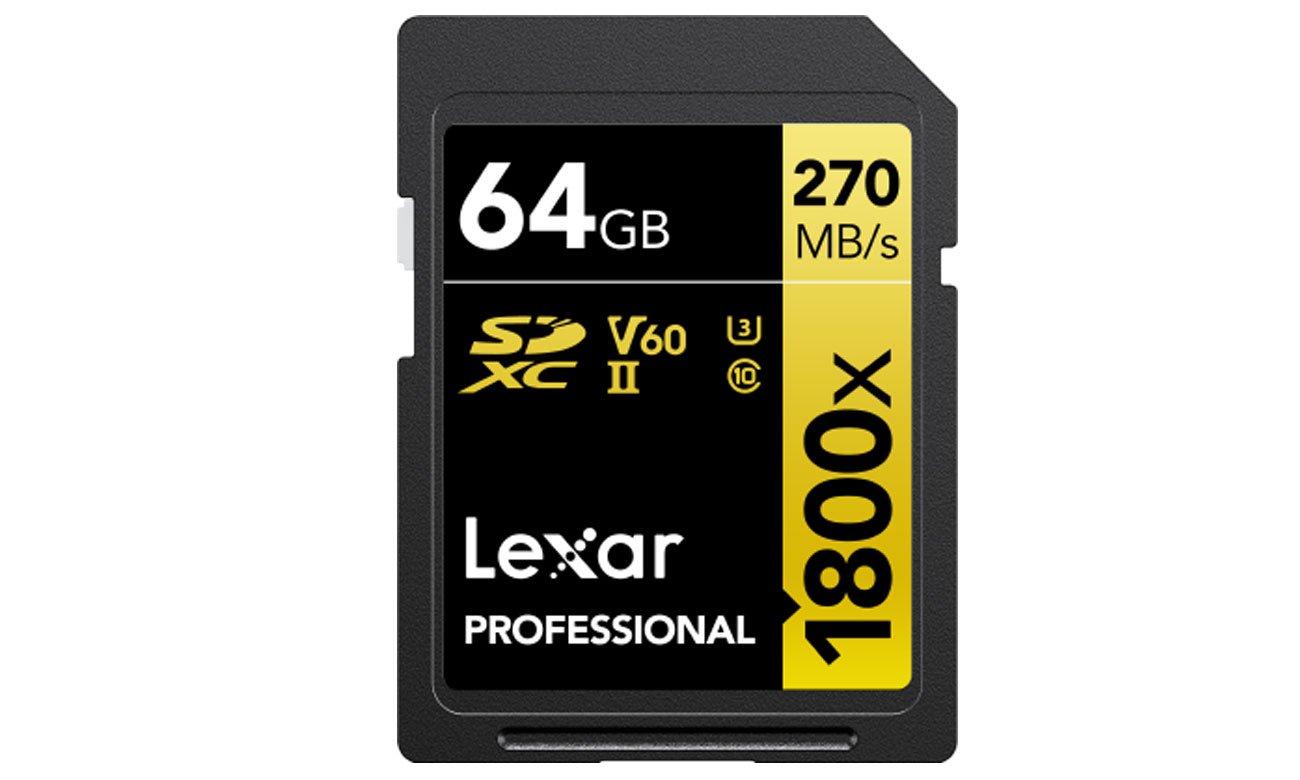 Lexar 64GB 1800x Professional SDXC Speicherkarte