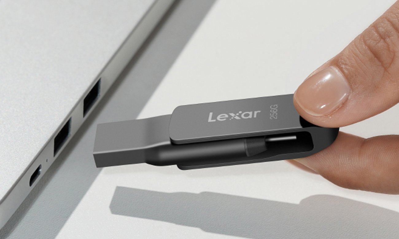 Pendrive Lexar JumpDrive D400 podłączanie do komputera