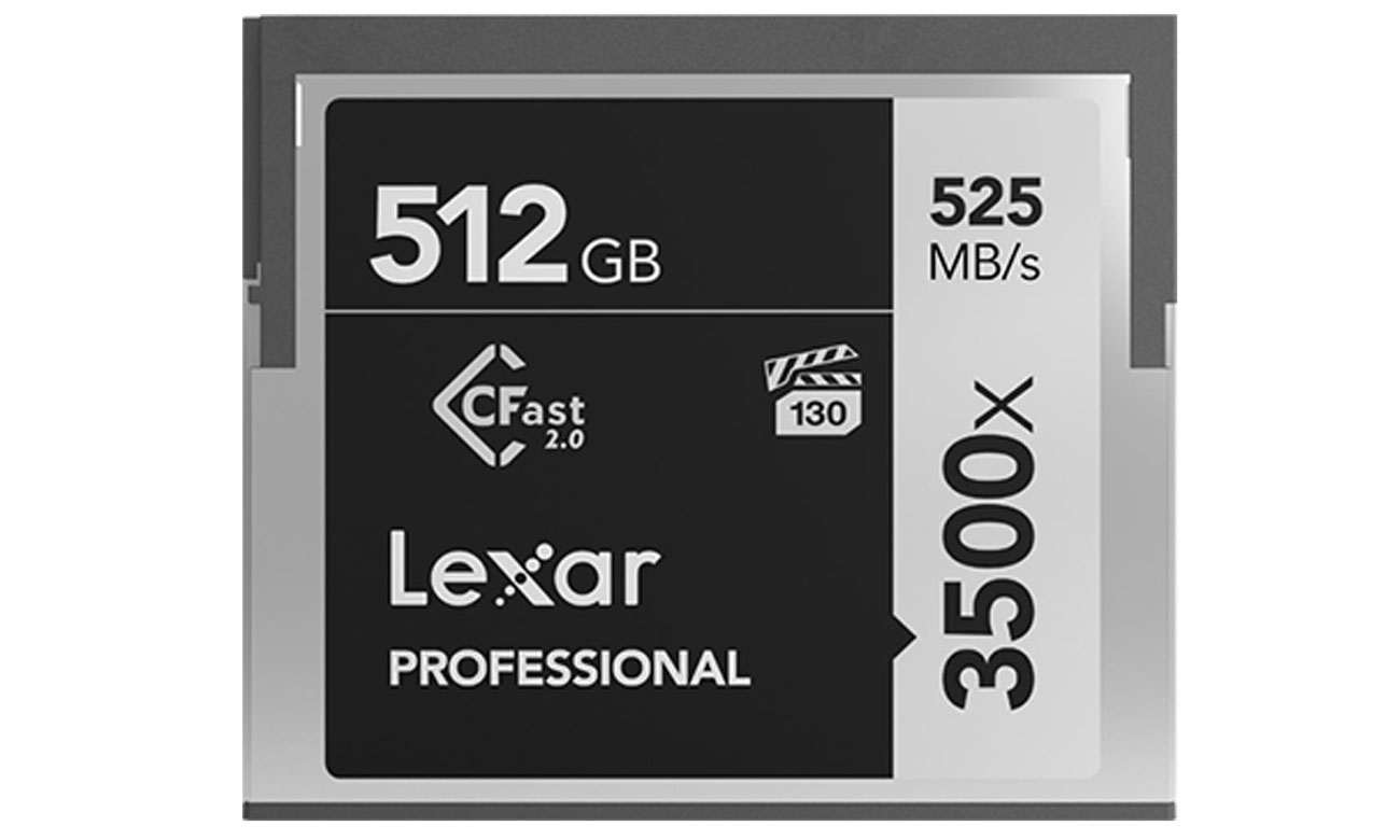 Karta pamięci CFast Lexar 512GB 3500x CFast Professional (VPG-130)