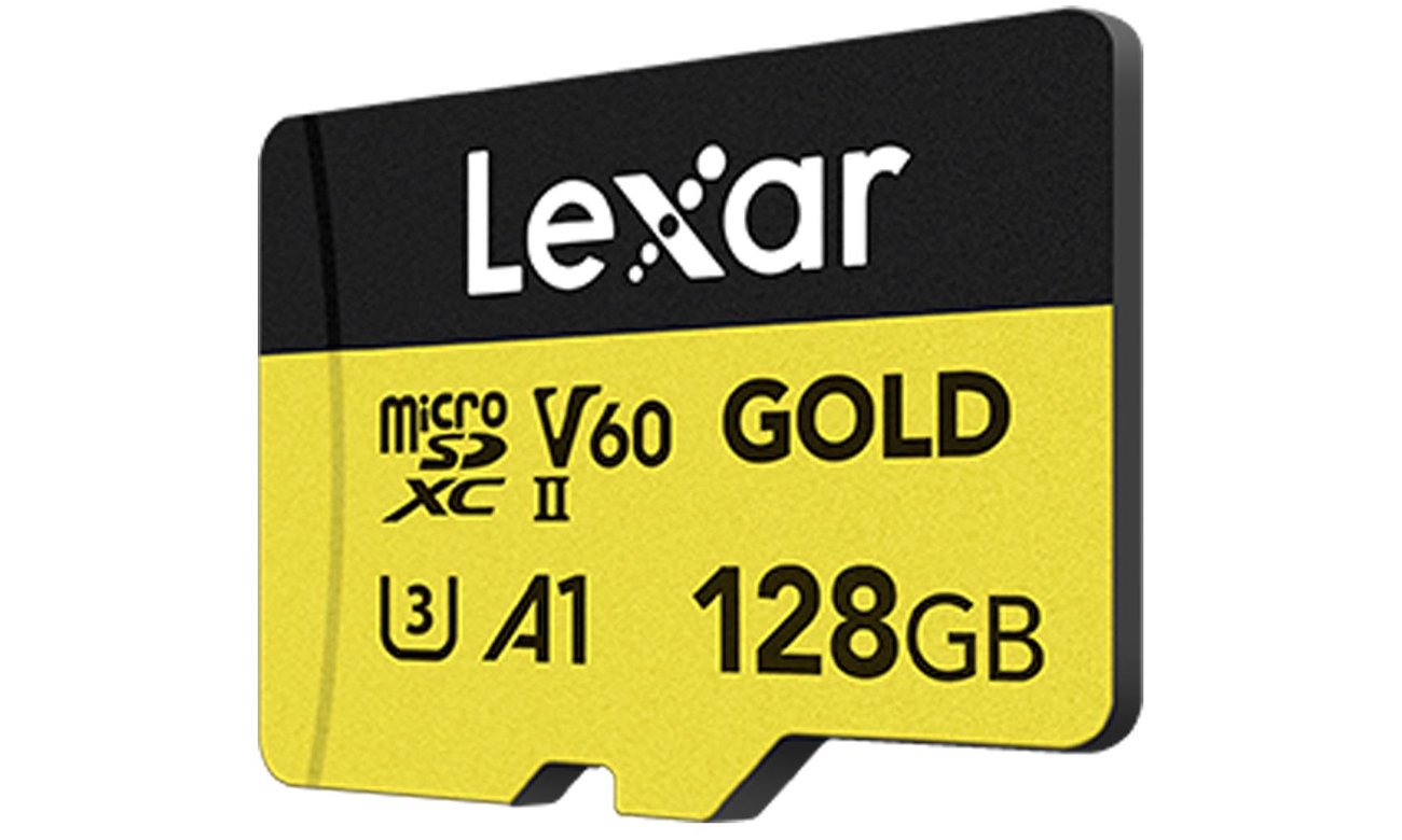 Karta Lexar 128GB microSDXC Professional GOLD UHS-II U3 V60