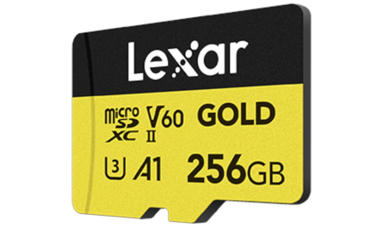 Karta Lexar 256GB microSDXC Professional GOLD UHS-II U3 V60