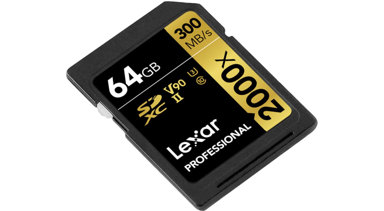 Lexar 64GB 2000x Professional SDXC UHS-II U3 V90