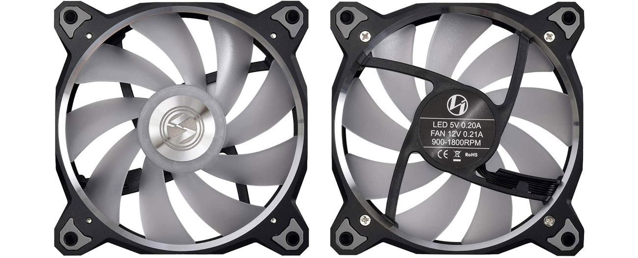 Lian Li Bora Digital BR120 RGB PWM - Przód, tył