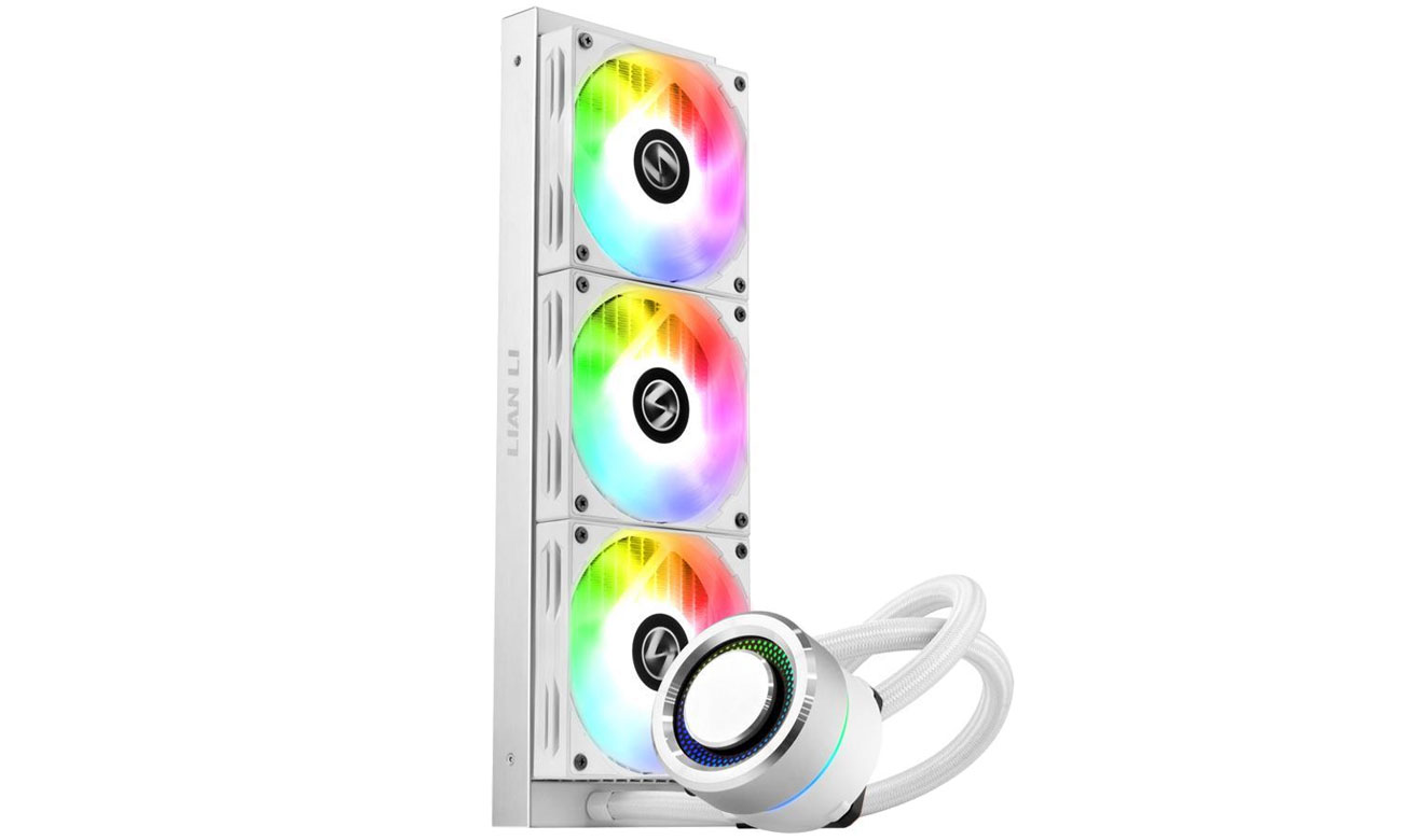 Lian Li Galahad 360 ARGB White - Podświetlenie