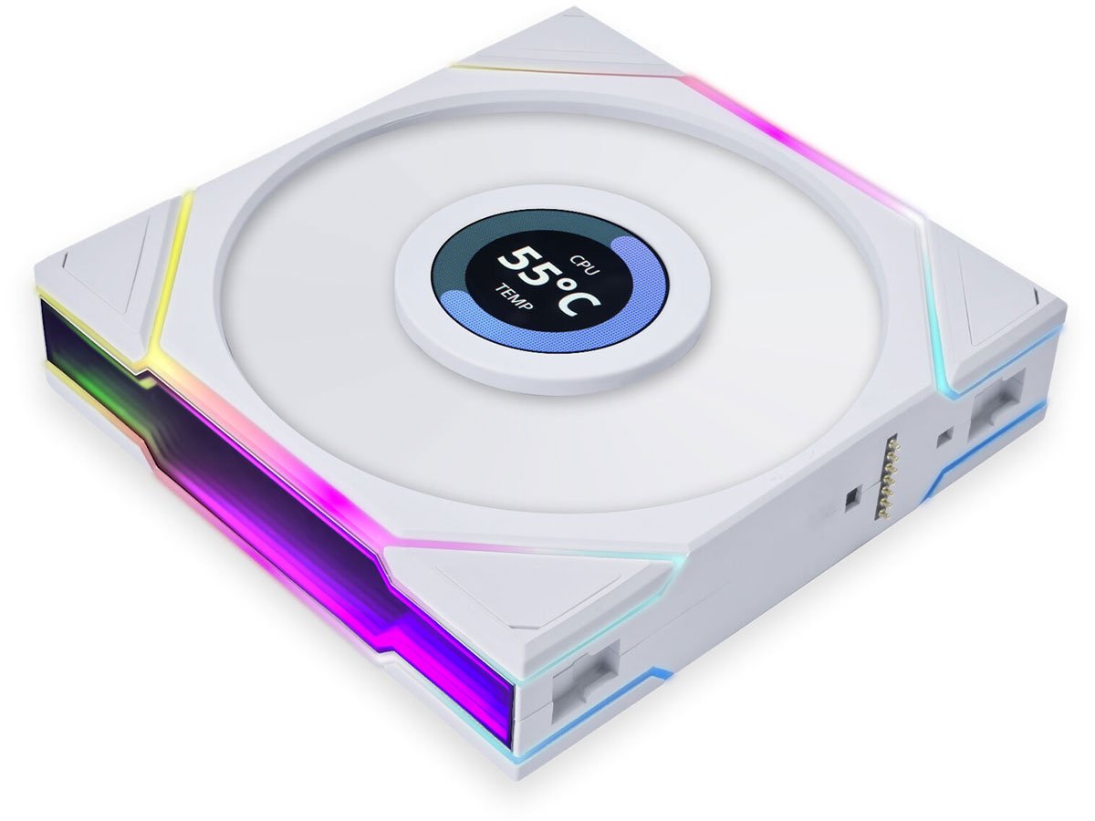 Lian Li UNI FAN TL LCD white 120 mm podświetlenie i LCD