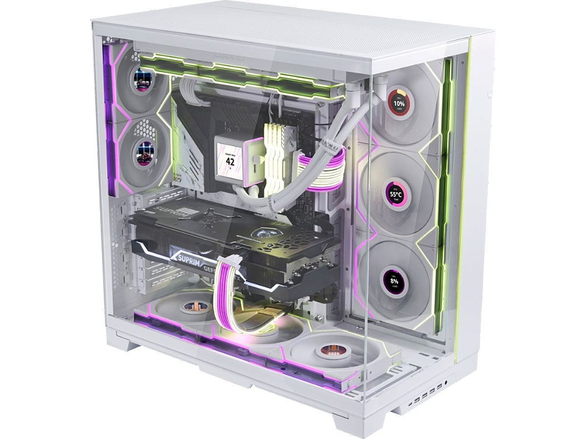 Lian Li UNI FAN TL LCD white design i podświetlenie
