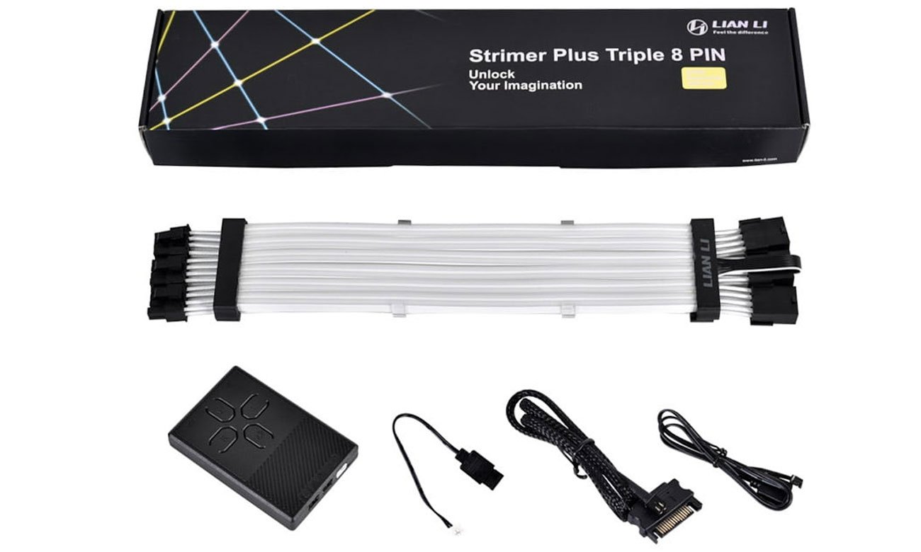 Przewód świecący Lian Li Strimer Plus Triple 8-Pin RGB PCIe