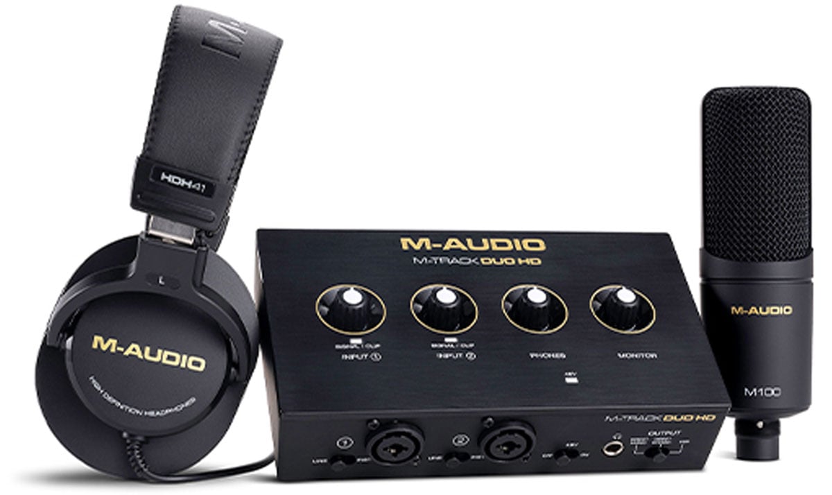 M-Audio M-Track DUO HD PACK- Zestaw produkcyjny