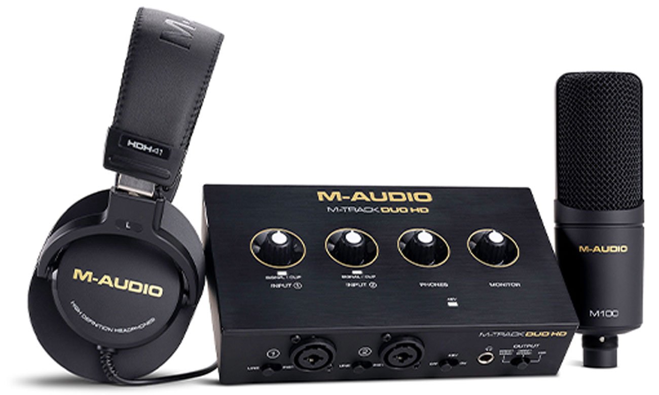 M-Audio M-Track DUO HD PACK- Zestaw produkcyjny