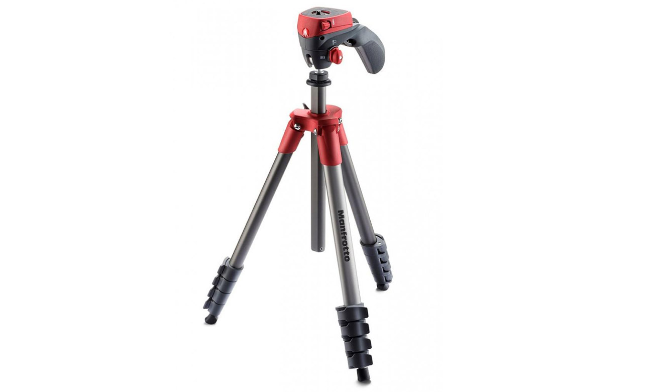Statyw Manfrotto Compact Action czerwony