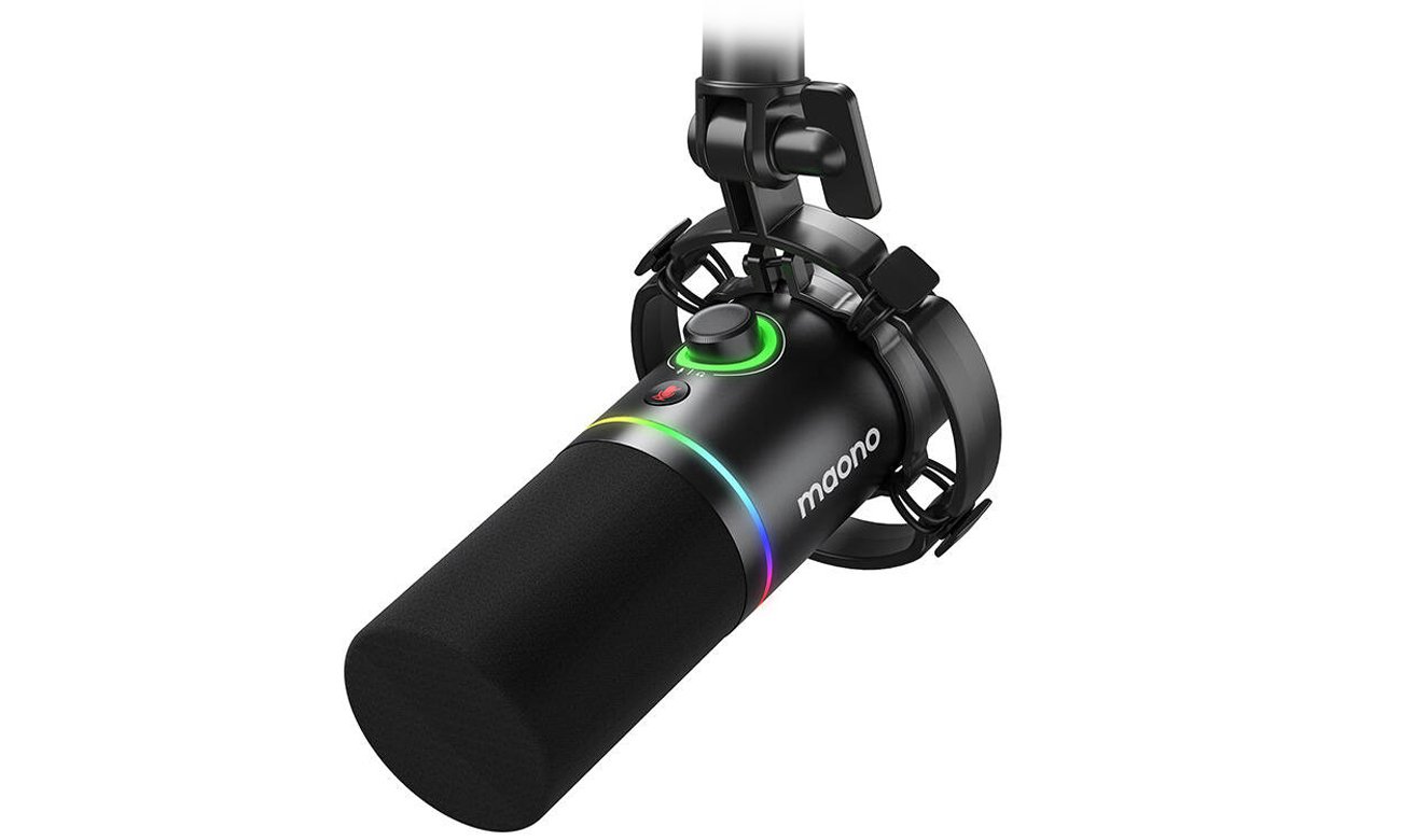 Mikrofon dynamiczny Maono PD200x Czarny - Widok od przodu pod kątem