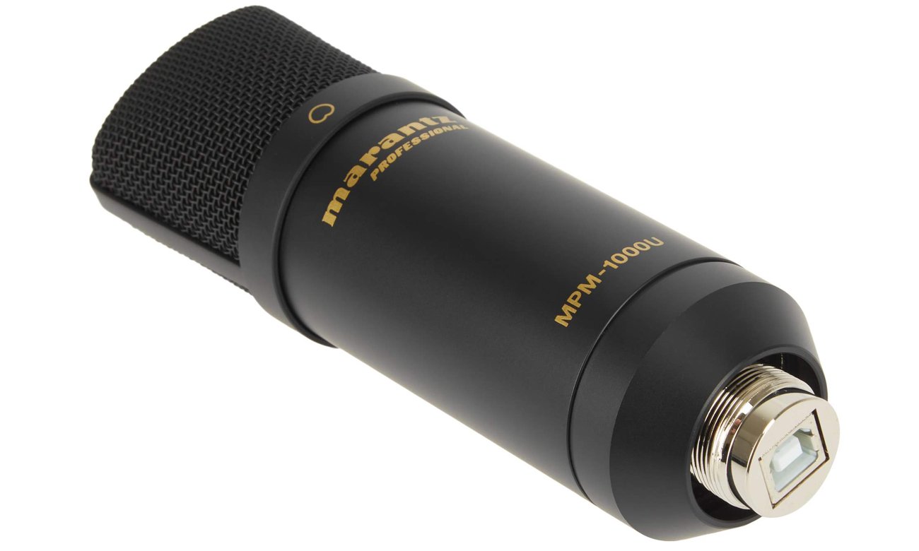 Mikrofon pojemnościowy USB Marantz MPM1000U - Widok od przodu pod kątem
