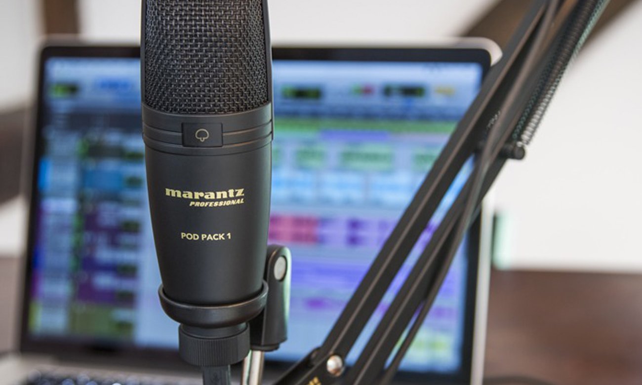 Zestaw Marantz Pod Pack 1 – Mikrofon USB + Uchwyt - Grafika lifestyle