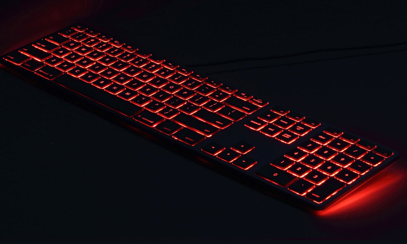 Matias Aluminum Keyboard RGB Backlit Black