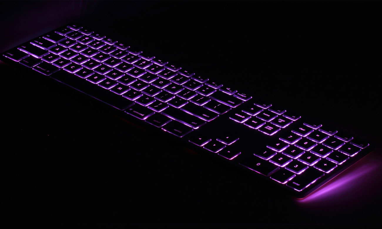 Matias Aluminum Keyboard RGB Backlit Black