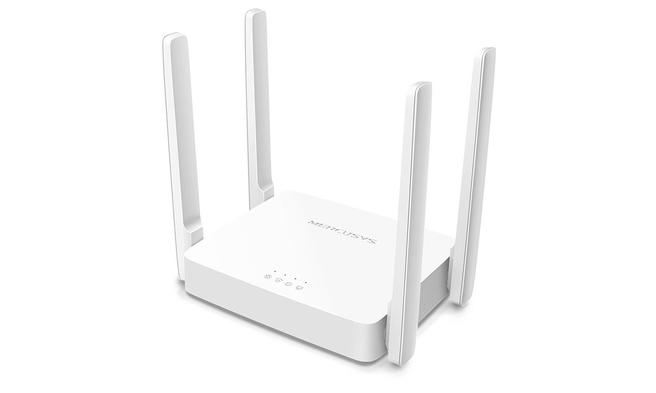 Mercusys AC10 DualBand widok z góry, prawy bok
