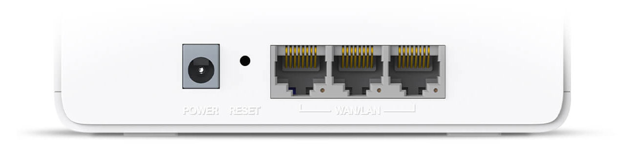Mercusys Halo H80X porty LAN, WAN