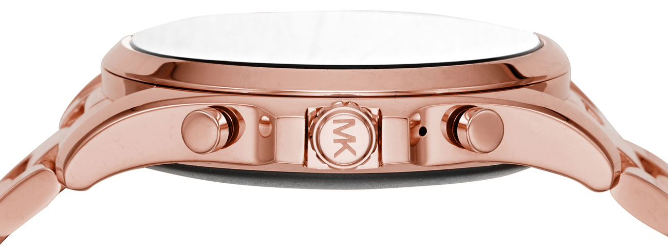 mk bradshaw rose gold smartwatch
