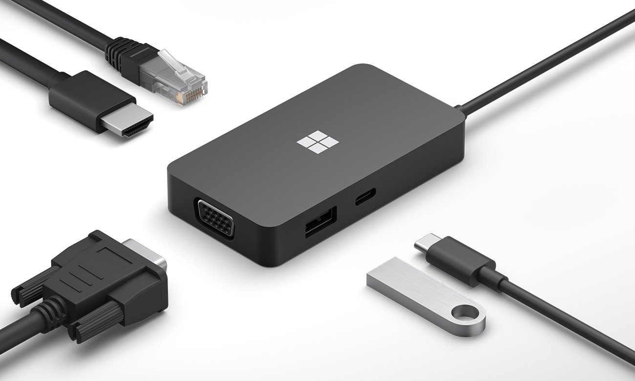 Microsoft USB-C Travel Hub Anschlussmöglichkeiten