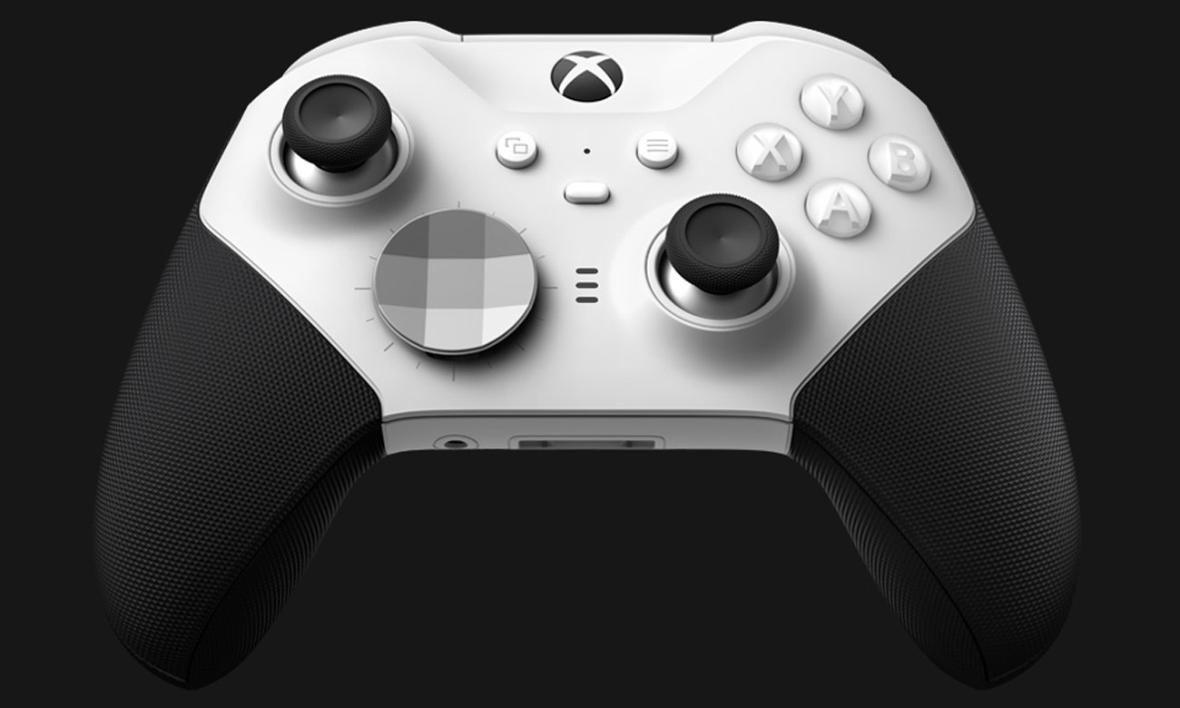 Базовий бездротовий контролер Xbox Elite Series 2, білий – вигляд спереду під кутом
